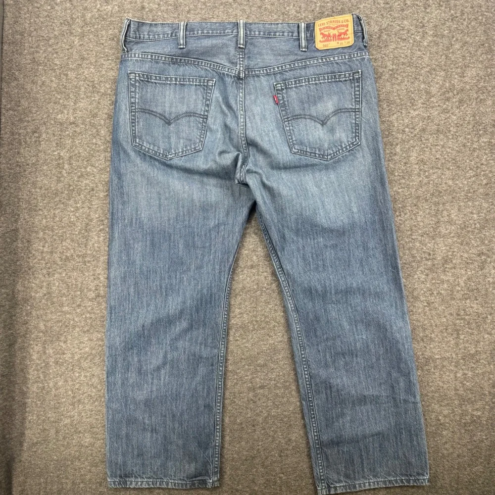 Levis 569 Loose Straight Jeans Mens 38 Medium Wash Blue Denim  Rugged Relaxed